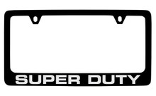 Ford Super Duty Black Coated Zinc License Plate Frame 