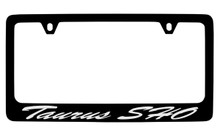 Ford Taurus Sho Script Black Coated Zinc License Plate Frame 