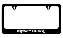Ford Raptor Black Coated Zinc License Plate Frame Holder 