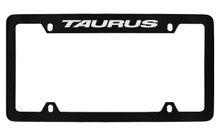Ford Taurus Top Engraved Black Coated Zinc License Plate Frame 