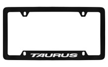 Ford Taurus Bottom Engraved Black Coated Zinc License Plate Frame