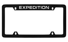 Ford Expedition Top Engraved Black Coated Zinc License Plate Frame 