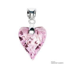 Rosaline Wild Heart Pendant Embellished With Dazzling Crystals (PE4R-508)