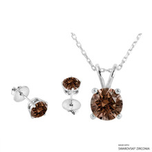 Necklace + Earring Made With Swarovski Zirconia (SNEZ2-31266)