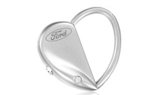 Ford Pull And Twist Oval Heart Interchangeable Shape Keychain In A Black Gift Box