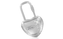 Ford Heart Shaped Padlock Style Keychain In A Black Gift Box