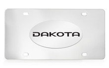 Dodge Dakota Chrome Plated Solid Brass Emblem Attached To A Stainless Steel Plate