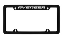 Dodge Avenger Black Coated Zinc Top Engraved License Plate Frame 