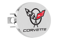Chevy Corvette C5 Design Oval Trailer Hitch Cover Plug With 1.25" Stainless Steel Post