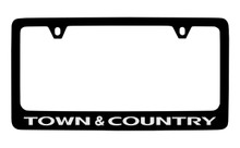 Chrysler Town & Country Black Coated Zinc License Plate Frame