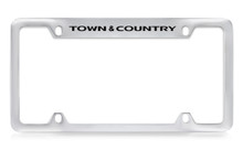Chrysler Town & Country Chrome Plated Solid Brass Top Engraved License Plate Frame