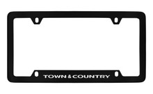 Chrysler Town & Country Black Coated Zinc Bottom Engraved License Plate Frame