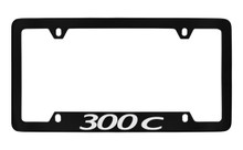 Chrysler 300C Black Coated Zinc Bottom Engraved License Plate Frame