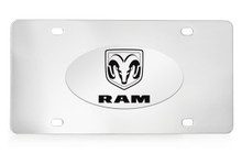 Ram Logo and Wordmark front decorative vanity plate