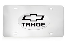 Chevrolet Tahoe Logo Chrome Plated Solid Brass Emblem Attached To A Stainless Steel Plate