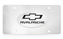 Chevrolet Avalanche Logo Chrome Plated Solid Brass Emblem Attached To A Stainless Steel Plate