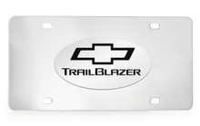 Chevrolet Trailblazer Logo Chrome Plated Solid Brass Emblem Attached To A Stainless Steel Plate