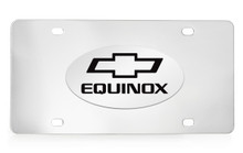 Chevrolet Equinox Logo Chrome Plated Solid Brass Emblem Attached To A Stainless Steel Plate