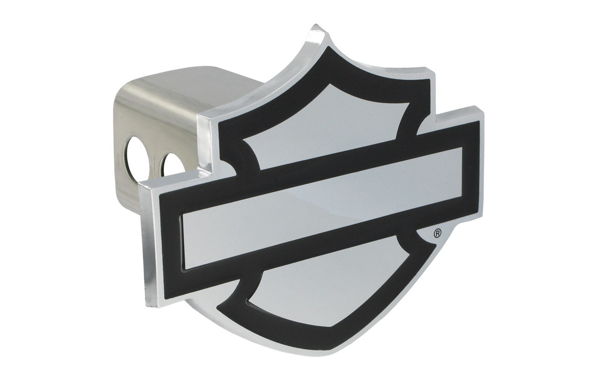 2 inch post Harley-Davidson Trailer Hitch Cover Plug With 3D Monotone Bar & Shield 