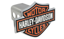 Harley-Davidson® Trailer Hitch Cover Plug With 3D Colored Bar & Shield