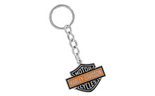 Harley-Davidson® Orange Bar And Shield Keychain
