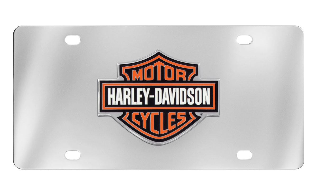 HarleyDavidson® 3 Color Bar & Shield Emblem License Plate