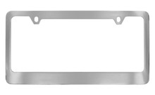 Chrome Plated Solid Brass License Plate Frame 2 Hole (LF322)