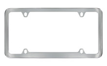 Chrome Plated Solid Brass Medium Rim License Plate Frame 4 Hole (LF328-4H)