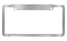 Chrome Plated Solid Brass 4 Open Corners Frame With Tall Top & Narrow Bottom Rims 2 Hole (LF331-U2)