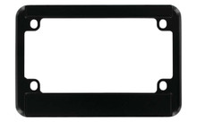 Black Coated Zinc Motorcycle Frame With Top Med. & Bottom Wide Straight Corner Insert Area For Name Plate