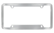 Chrome Plated Plain License Plate Frame 4 Hole (LF324.1-4H)