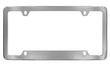 Chrome Plated Solid Brass 4 Open Corners Frame With Tall Top & Narrow Bottom Rims 2 Hole (LF331)