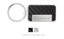 Lincoln Engraved Carbon Fiber Vinyl Key Chain