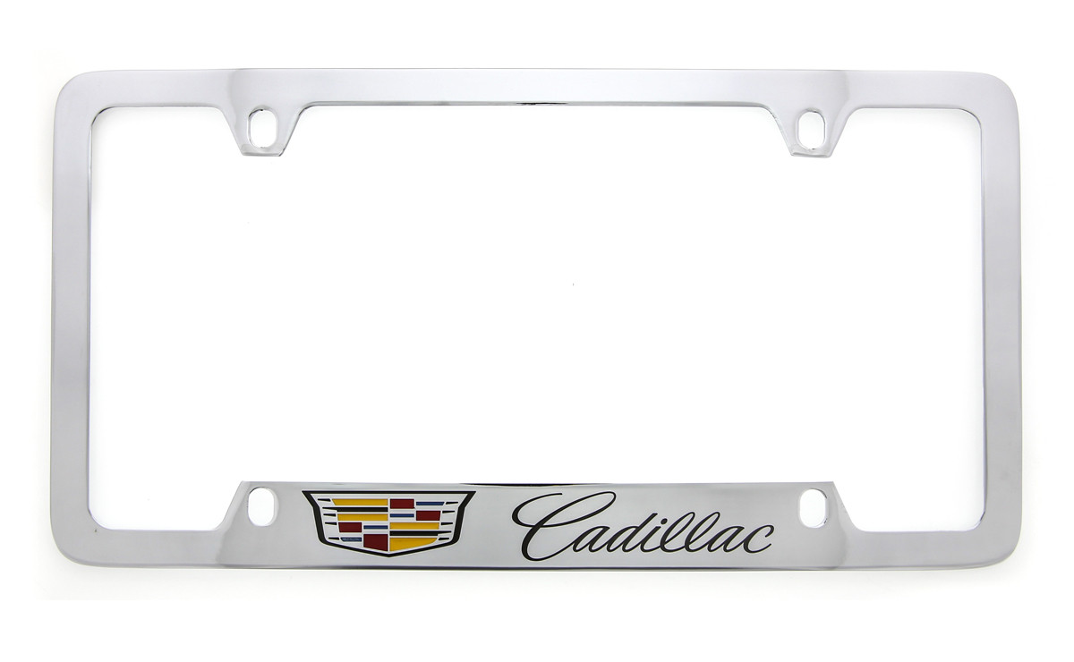 Cadillac XTS Black License Plate Frame Cadillac XTS Black License Plate Frame