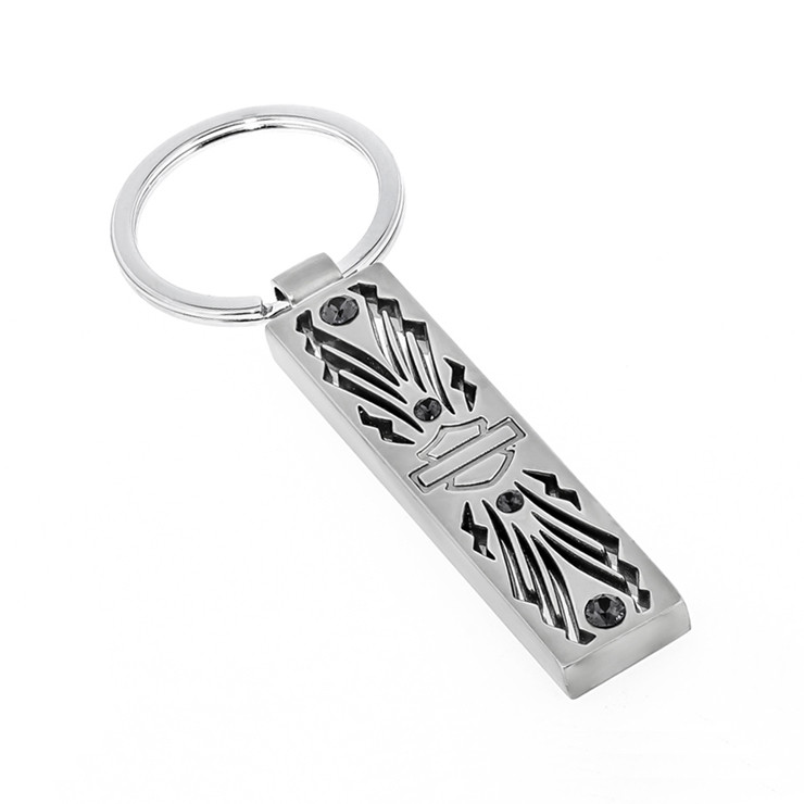 Harley-Davidson Carbon Fiber Inley Key Chain