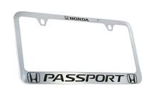 Honda Passport Logo on Chrome Plated Zinc Bottom Engraved 2 Holes