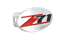 Chevrolet Z71 Logo Oval Chrome Plated Trailer Hitch Cover
