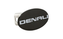 GMC Denali Wordmark Oval Trailer Hitch Cover Plug - Black