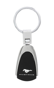 Ford Mustang Pull Apart Heart Shape Keychain With 2 Clear Crystals