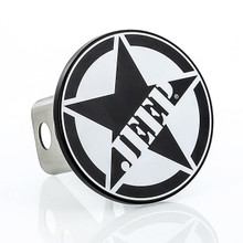 Jeep Star UV printed design Metal Round Hitch Cover 