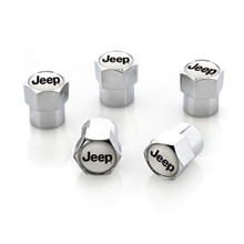 Jeep Chrome Plated Valve Stem Caps - 5 caps in package 