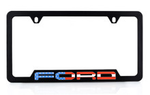 Ford American Flag Wordmark UV Printed Black Plastic License Frame