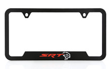 Dodge Black Plastic Frame with UV Printed SRT Hell Cat Logo