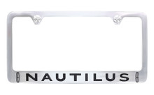 Lincoln Nautilus Chrome Plated Brass License Plate Frame_ Wide Bottom Frame Design