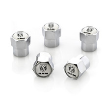 Ram Chrome Plated Valve Stem Caps - 5 caps in package 