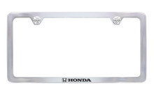 Honda Logo Chrome Plated Zinc Thin Rim License Frame