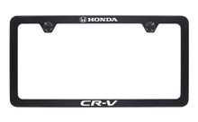 Honda CR-V Logo Black Powder Coated Zinc Thin Rim License Frame