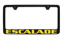 Cadillac Brand Escalade Golden Retro Black Powder Coated License Plate Frame