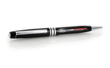 Ford Performance Black Crystal Pen embellished with premium crystal & UV printed logo — Available in 3 Crystal Colors