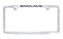 Buick Enclave Chrome Plated License Plate Frame — Thin Rim Frame